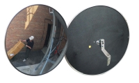 18" - Convex Acrylic Safety & Security Mirror (Indoor/Outdoor) W/1 Z Bkt