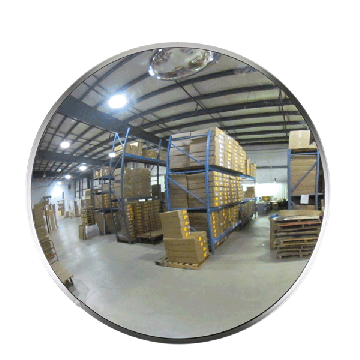 18" - Convex Acrylic Safety & Security Mirror (Heavy Duty Outdoor) W/2Telescopic Bkts