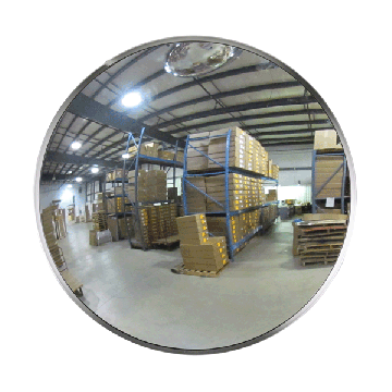 30" - Convex Acrylic Safety & Security Mirror (Heavy Duty Outdoor) W/3Telescopic Bkts